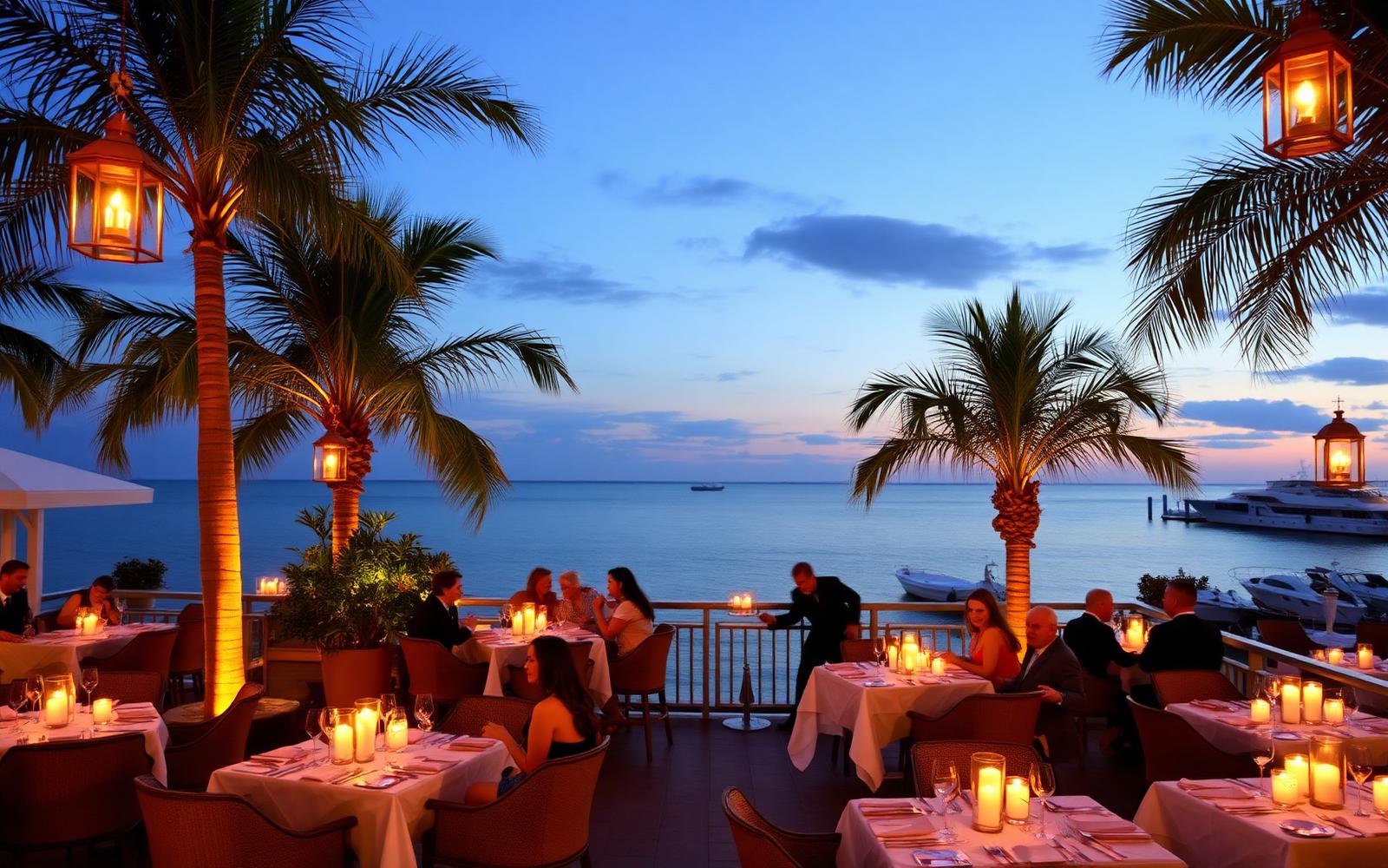 Evening dining and nightlife in Naples, Florida